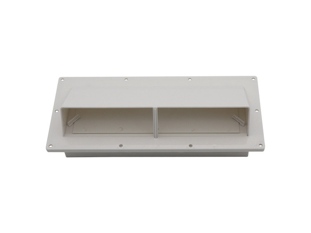 US Mobile Home/RV Ventline White Exterior Sidewall Range Hood Vent with Damper
