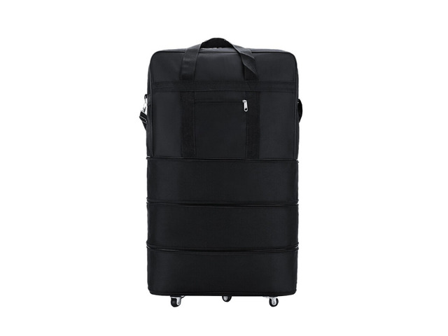 US 3-Layers Expandable Duffel Bag Suitcase Collapsible Rolling Wheeled Luggage 6448-PAf-4-g tuoyunbao zhonghao