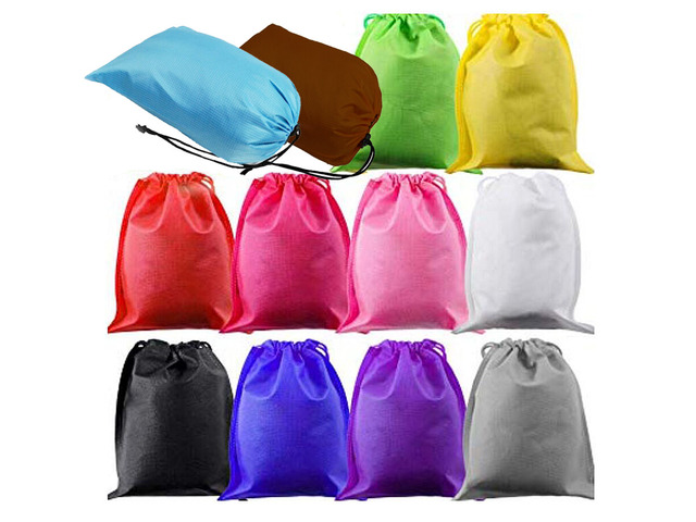 US 12PCS Boot Shoe Toy Storage Drawstring Bag Travel Organizer Large Dust-proof 