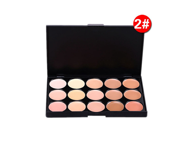 US 15 Colors Professional Foundation Concealer Highlight Contour Cream Palette B