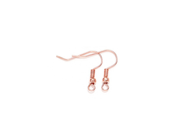 US 100 DIY JEWELRY Making Findings Earring Hook Coil Ear Wire French Hook BH-2-cdaizhuergou100gezhuang meiguijin