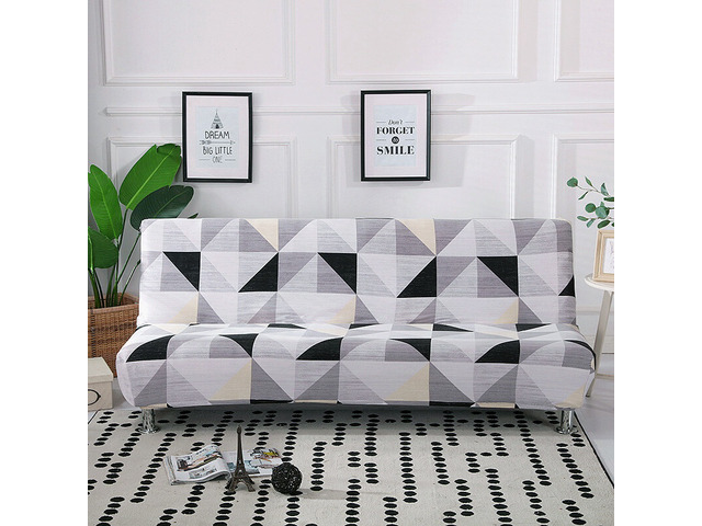 Futon Slipcover Armless Sofa Cover Stretch Sofa Bed Slipcover Protector Elastic 