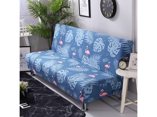 Futon Slipcover Armless Sofa Cover Stretch Sofa Bed Slipcover Protector Elastic 