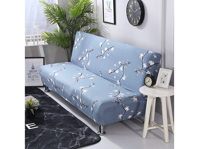 Futon Slipcover Armless Sofa Cover Stretch Sofa Bed Slipcover Protector Elastic 