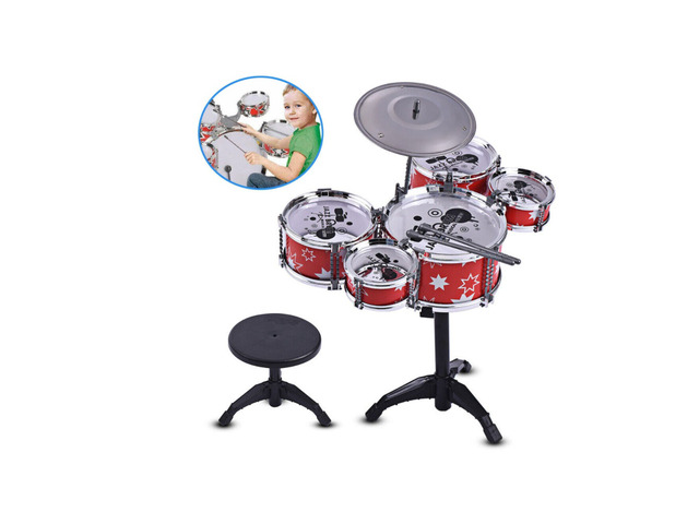 US 1 Pc Kid Toddler Drum Set Kit Musical Percussion Instrument Educational Toy