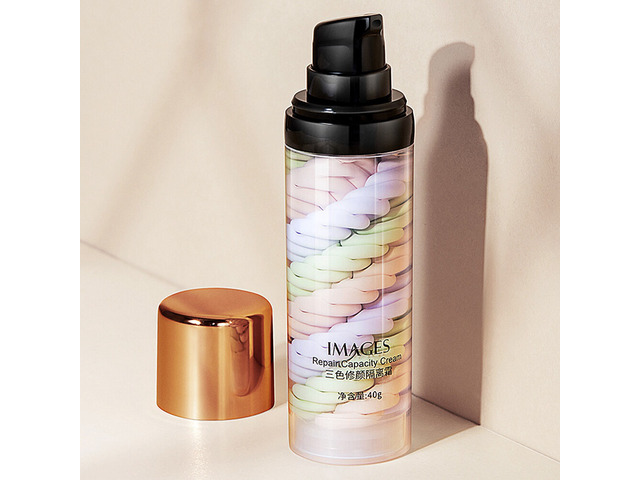 US Repair Pre-milk Tri-Color Isolation Cream Makeup Base Cream Concealer Primer