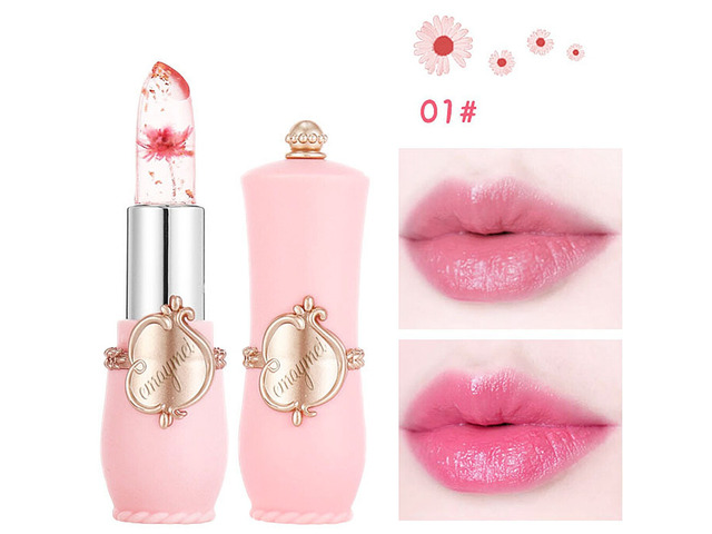 US Flower Lipstick Color Jelly Transparent Magic Changing Lip Temperature Change