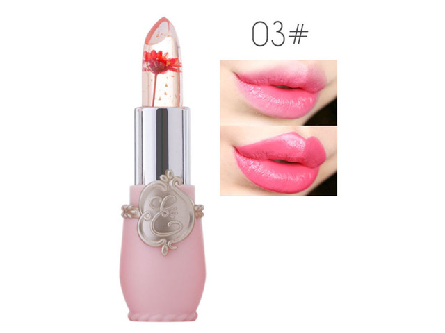 US Flower Lipstick Color Jelly Transparent Magic Changing Lip Temperature Change