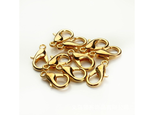 US 50 Pack Lobster Clasp Necklace Bracelets Jewelry Accessories DIY 10/12/14mm C