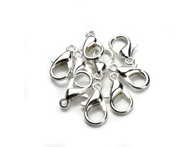 US 50 Pack Lobster Clasp Necklace Bracelets Jewelry Accessories DIY 10/12/14mm C