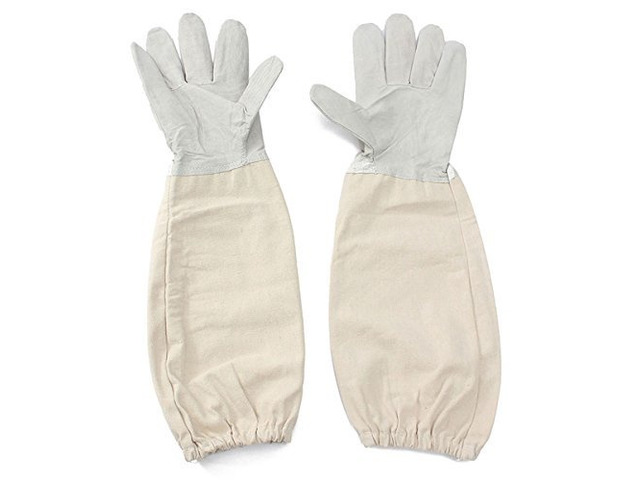 Alles XXL Goat Leather Goat Skin Beekeeping Gloves with Vented Sleeves, 1 Pair