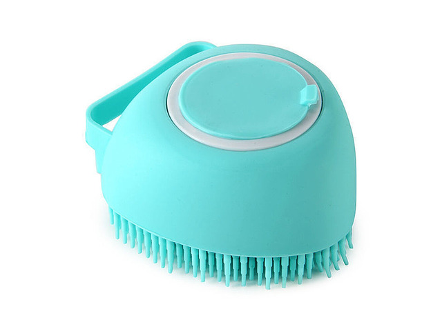 US Baby Silicone Bath Scrubber Gel Dispenser Comb Cradle Cap Pet Massage Brush