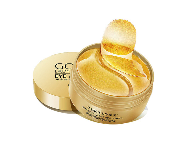 US 60Pcs Gold/Black Pearl/Seaweed Hydrogel Eye Patch Mask Gel Under Eye Pads CO-1-ayanmo huangjin1he