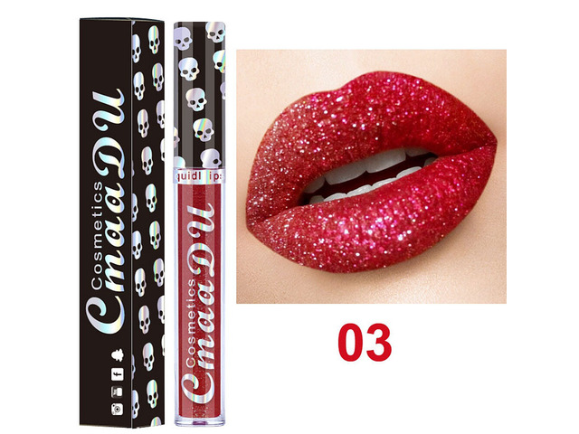 US 1 Pack Glitter Flip Liquid Lipstick Matte Waterproof Dazzling Long Lasting CS