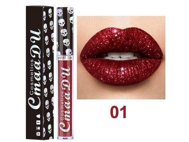 US 1 Pack Glitter Flip Liquid Lipstick Matte Waterproof Dazzling Long Lasting