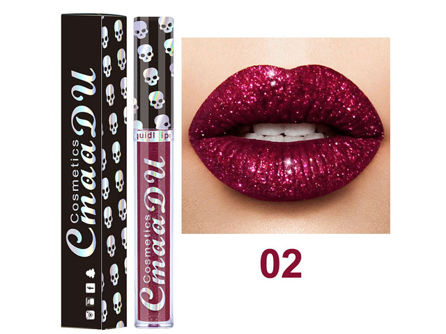 US 1 Pack Glitter Flip Liquid Lipstick Matte Waterproof Dazzling Long Lasting CS