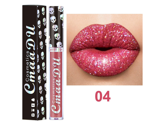 US 1 Pack Glitter Flip Liquid Lipstick Matte Waterproof Dazzling Long Lasting CS