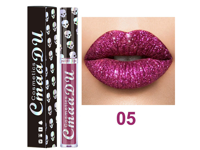US 1 Pack Glitter Flip Liquid Lipstick Matte Waterproof Dazzling Long Lasting CS