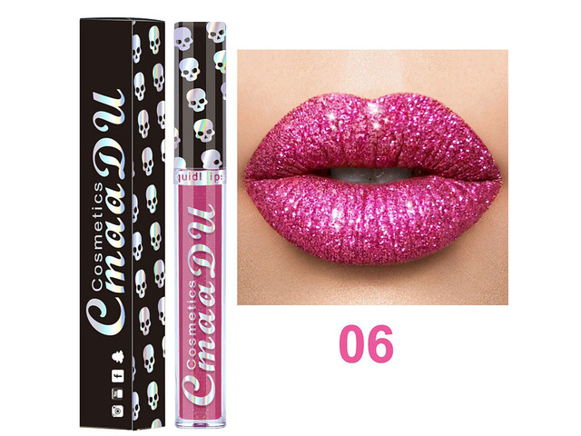 US 1 Pack Glitter Flip Liquid Lipstick Matte Waterproof Dazzling Long Lasting CS