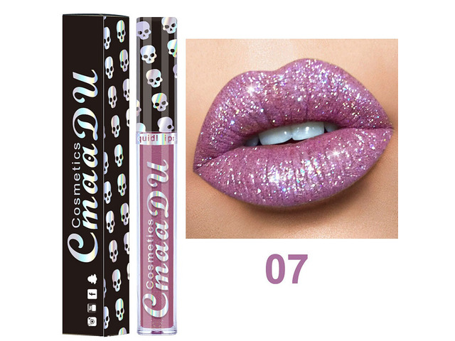 US 1 Pack Glitter Flip Liquid Lipstick Matte Waterproof Dazzling Long Lasting CS