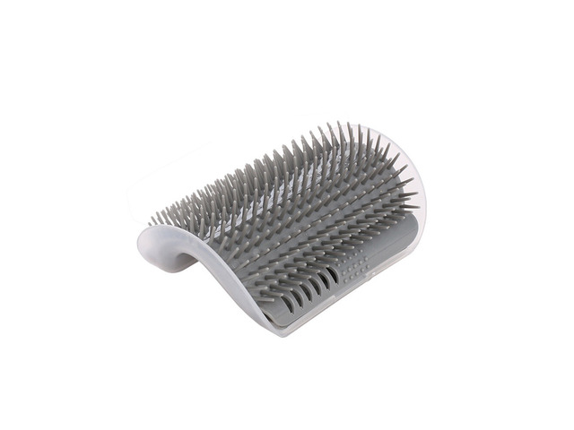 US Pet Cat Self Groomer Brush Wall Corner Mount Grooming Massage Comb Toy Catnip