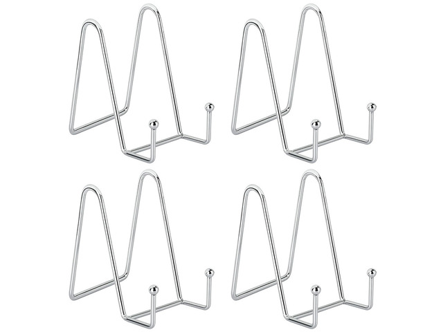 US 4 Pcs Metal Frame Holder Display Stands for Picture,Plate,Book,Photo Easel DA