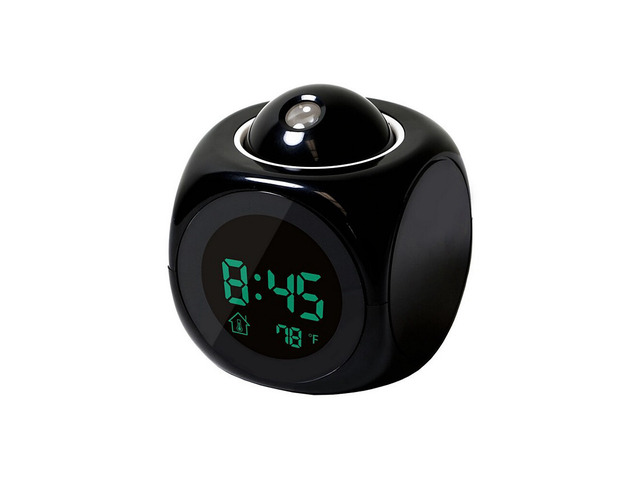 US 1 Pack Projection Alarm Clock LED Digital Voice Report Digital Alarm Clock