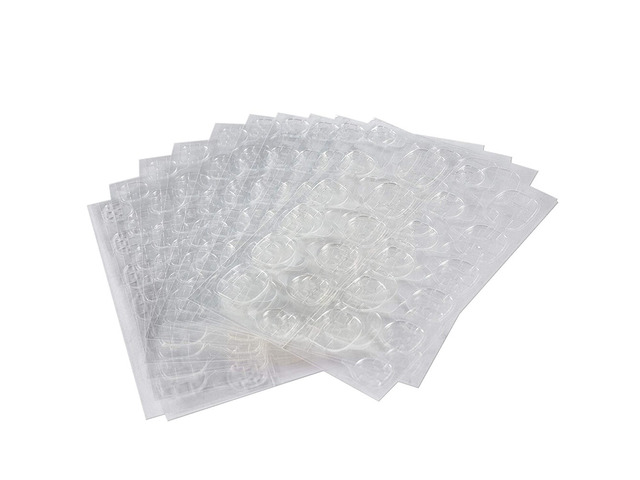 US 10 Sheets Waterproof Jelly Double-Sided Tabs False Nail Tips Glue Sticker
