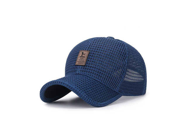 US 1 Pcs Men's Mesh Baseball Cap Snapback Sun Protection Breathable Sports Hat D