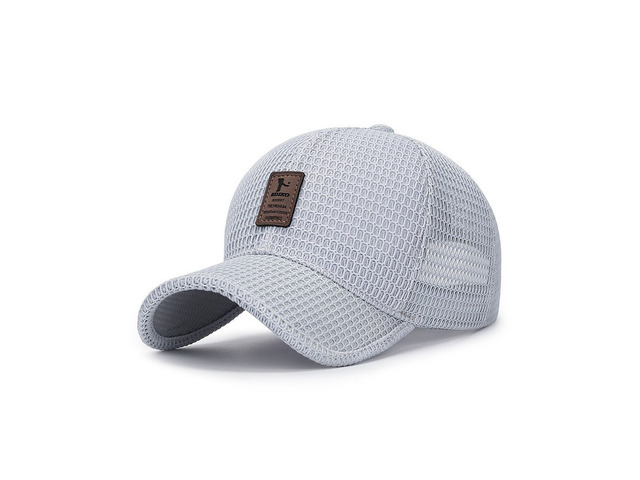 US 1 Pcs Men's Mesh Baseball Cap Snapback Sun Protection Breathable Sports Hat D