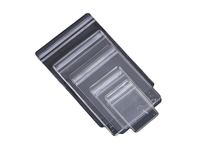 US 100 Pack PVC Clear Jewelry Anti Oxidation Zipper Bags Anti-tarnish Organizers