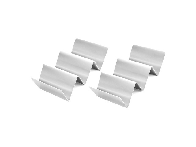 US 2 Food Grade Stainless Steel Taco Holder Stand Truck Tray Style Oven Safe