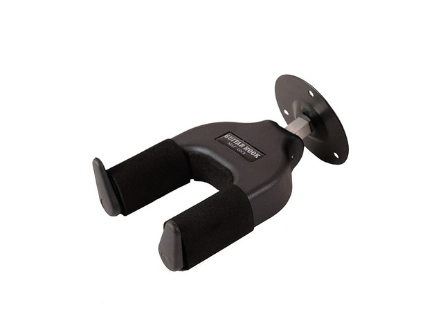 US 1 Pc Guitar Wall Hanger Mount Stand Guitar Black Stand Wall Mount Auto Lock