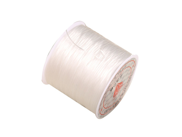 US 1 0.5mm Flat Elastic Stretch String Jewelry Making DIY Bracelet Cord Thread