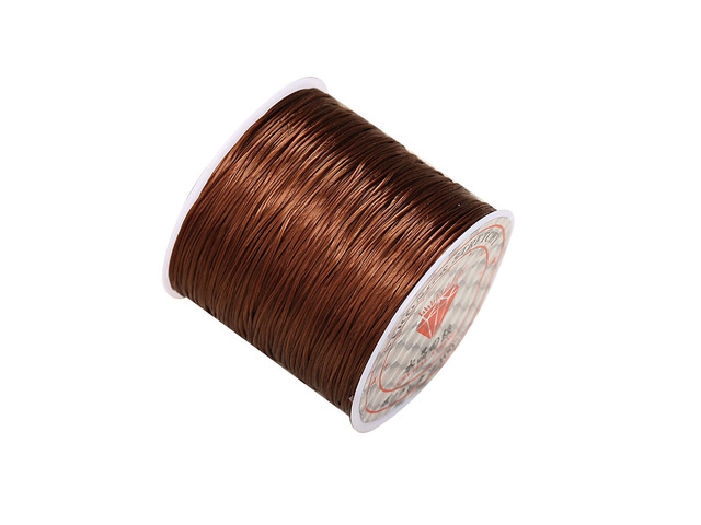 US 1 0.5mm Flat Elastic Stretch String Jewelry Making DIY Bracelet Cord Thread D