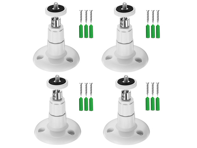 US 4 Camera Wall Mount Holder Stand Adjustable Indoor/Outdoor Security System