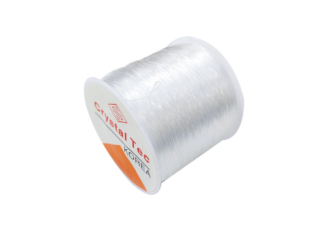 US 1 Roll 328Ft Clear Stretch Elastic Bead Cord Bracelet String Jewelry Making