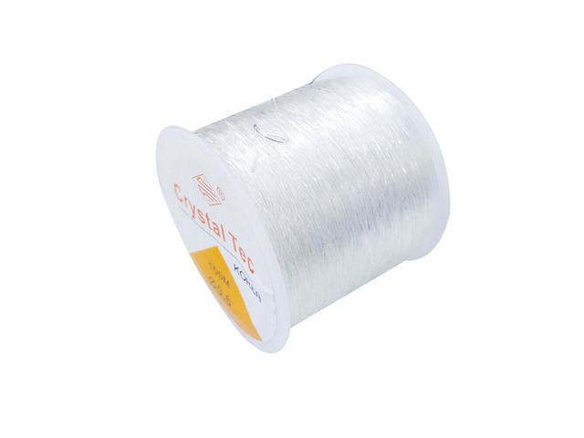 US 1 Roll 328Ft Clear Stretch Elastic Bead Cord Bracelet String Jewelry Making D