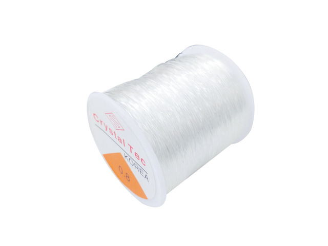 US 1 Roll 328Ft Clear Stretch Elastic Bead Cord Bracelet String Jewelry Making D