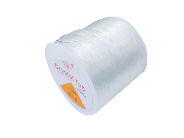 US 1 Roll 328Ft Clear Stretch Elastic Bead Cord Bracelet String Jewelry Making D