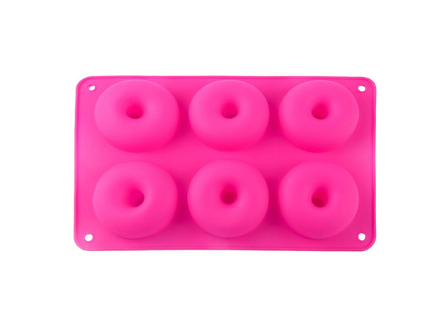 US Silicone Donut Mold Donut Mould Pan Baking Tray Bagels Cake Biscuit Muffins