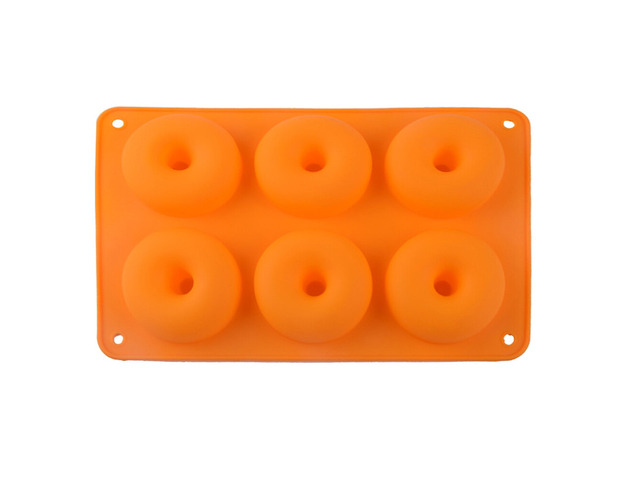 US Silicone Donut Mold Donut Mould Pan Baking Tray Bagels Cake Biscuit Muffins c