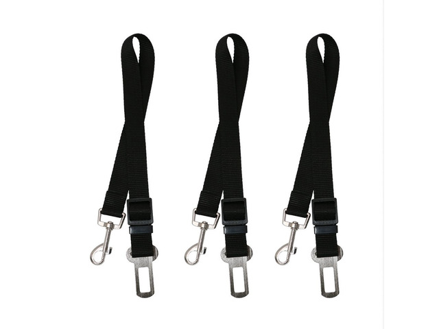 3 PCS Adjustable Pet Dog Cat Car Seat Belt Safety Leads Vehicle Seatbelt Harness