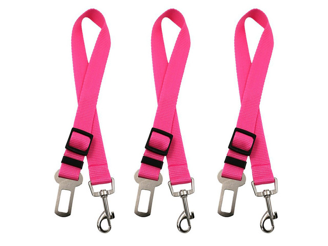 3 PCS Adjustable Pet Dog Cat Car Seat Belt Safety Leads Vehicle Seatbelt Harness