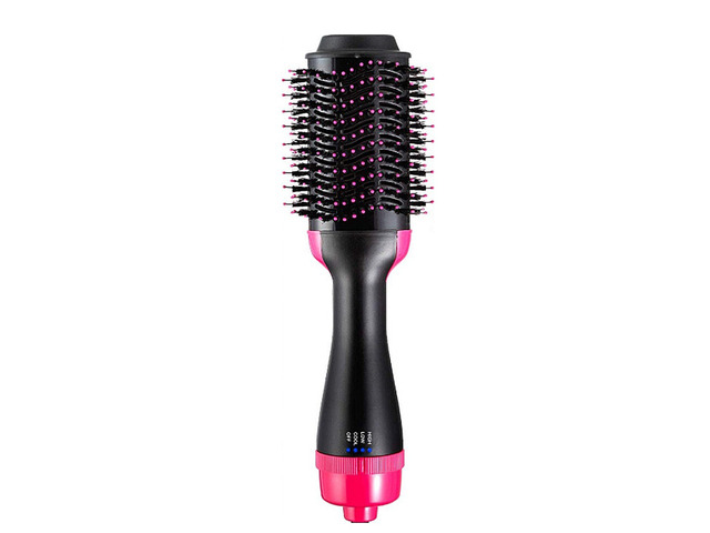 US 4-In-1 Hair Dryer Hot Air Blow Brush Detachable Volumizer Negative Ion Comb