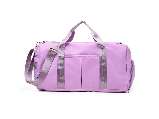 US Sports Gym Travel Duffel Bag Wet Pocket Shoes Compartment Swim Yoga Training
