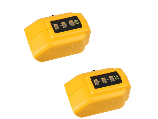 US 2-4 Pack Dual USB Li-ion Battery Charger Adapter for Dewalt 18V 20V MAX XR