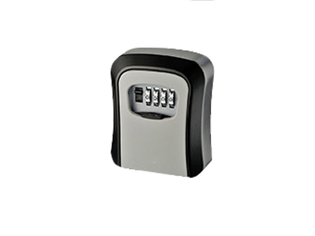US 1 Key Lock Box 4-Digits Combination Weatherproof Wall Mount Security Code