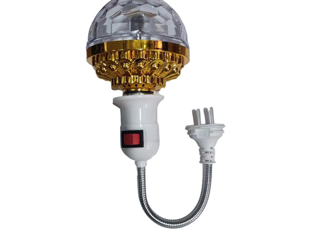 US 1 Pack Colorful Rotating Magic Ball Light Colorful DJ Party Bulb Sockets