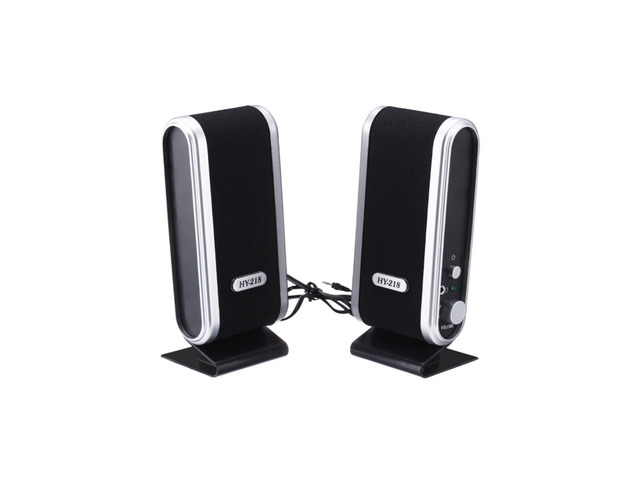 US 1 Pc USB Power Stereo Speaker System 3.5mm Jack For Desktop Laptop Computer